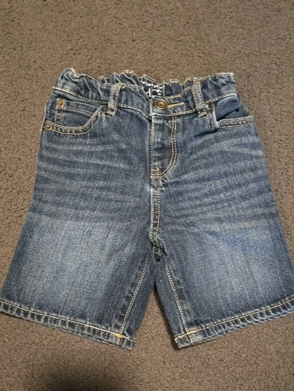 The Children's Place Denim Pull-On Shorts - Blue